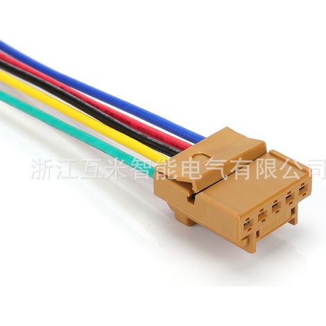 Connecteur marron à 5 broches 5K0972705A pour faisceaux de câbles Audi et Volkswagen, compatible avec la fiche de connecteur 5K0 972 705A. (1/4)