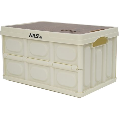 NCB4007 faltbare Campingbox weiß mit Tischfunktion 2in1 15L nils camp (1/5)