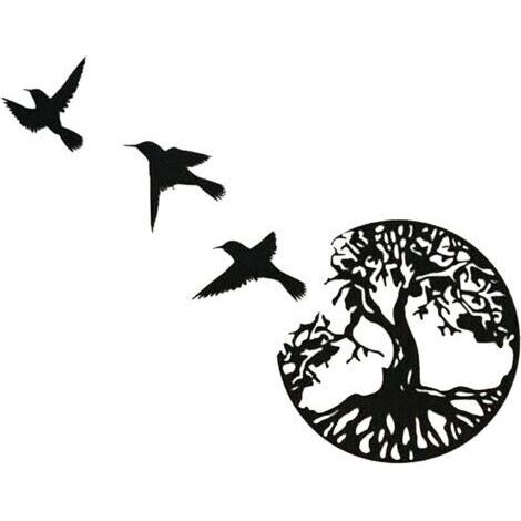 Sonstige Wanddekoration, Wandkunst aus Metall, Lebensbaum-Kunst, Metall-Familienbaum-Schild, Wanddekoration, Wohndekoration