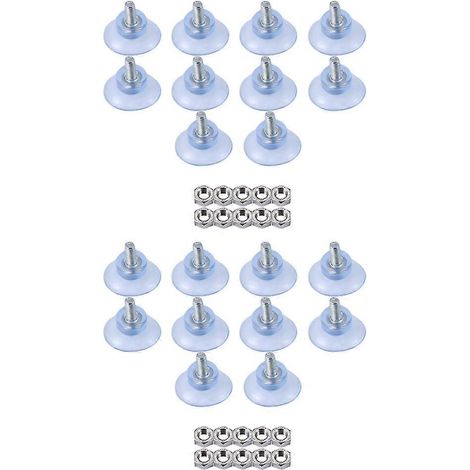 20 ventouses en caoutchouc résistant, adaptées aux plateaux de table en verre, avec vis M6 (1/5)