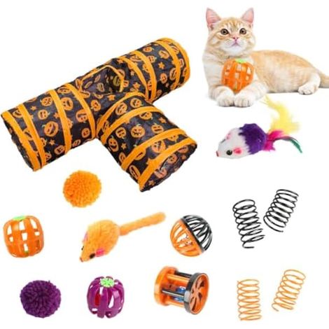 Ensemble de Tunnel pour Chat 3, Ensemble de pour Canal de Chat d'halloween (1/5)