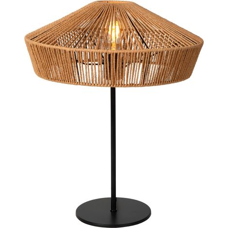 Lucide YUNKAI - Tischlampe - Ø 40 cm - 1xE27 - Natürlich (1/5)