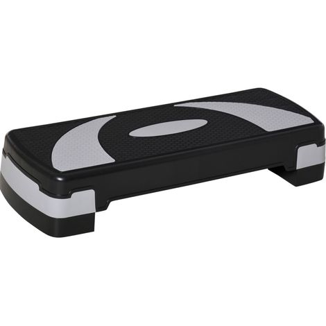 Verstellbarer Aerobic-Step in Schwarz aus Kunststoff 80 x 31 cm (1/5)