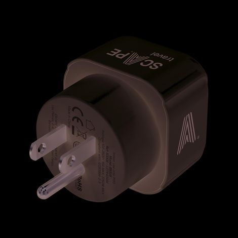 Adaptateur de voyage no-name 850 3450W 250V plastique durable