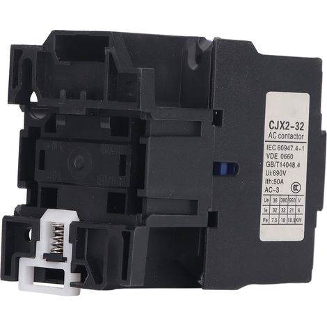 Contacteur triphasé 32A 400V 3P, contacts NO argent, pour montage sur rail DIN (1/5)
