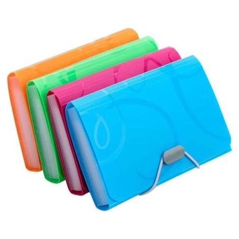 Trieur Extensible 4Pcs A6 Taille Petit Portable 13 Pochettes Organisateur de document Multicolore Accordéon Trieur Classeur de Documents Porte-documents Wallet Portefeuille Expanding File Folder (1/5)