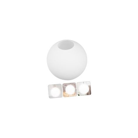 Abat-Jour Globe En Acrylique Blanc Givré Boule De Acrylique De Lait De Remplacement Couvre Abat-Jour Sphère 10 cm de diamètre / 4 cm d'ouverture