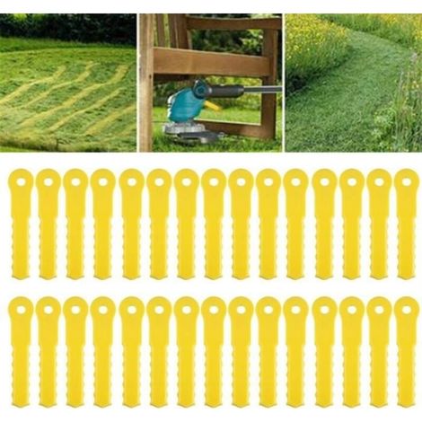 30 lames de rechange pour tondeuse à gazon, têtes de scie doubles, compatibles avec coupe-bordures à 3 lames - AquaForge (1/4)
