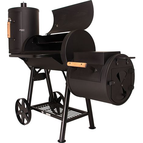 Fumoir TAINO Yuma Pro 110 kg – Acier laminé à froid 3,5 mm – Surface de cuisson 76x40 cm – 2 chambres de fumage – Thermomètres intégrés