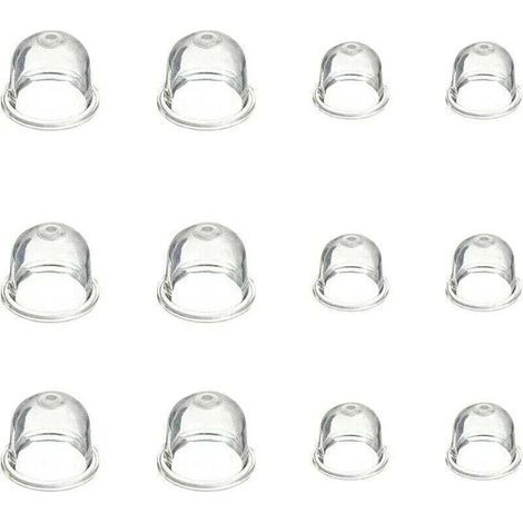 12-Piece Carburetor Primer Bulb Set - 19mm and 22mm - Primer Bulb - Carburetor Accessories for Brush Cutter, Chainsaw, Blower, Lawn Mower (1/4)