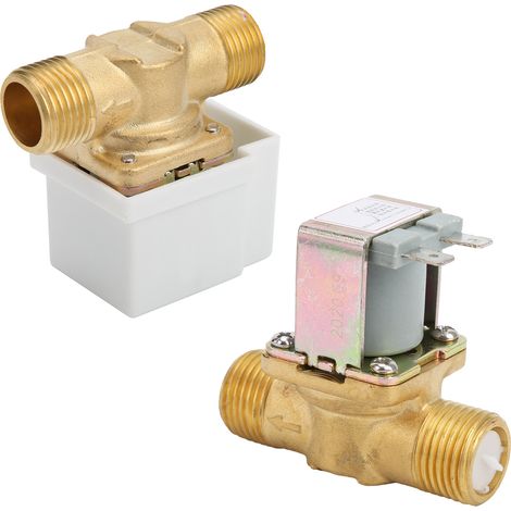 Électrovanne de remplacement entièrement métallique pour machine à laver avec filtre amovible pour chauffe-eau (1/5)