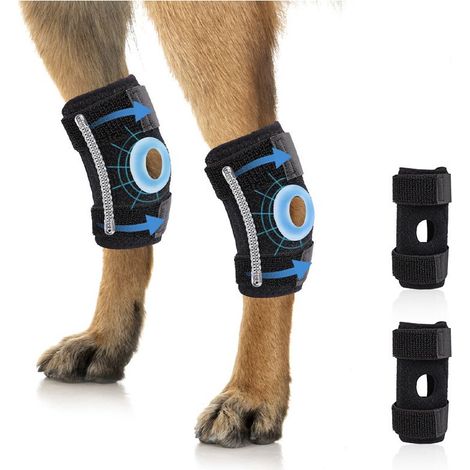 Genouillères pour chien, ceintures d'assistance aux pattes de chien, aident à soulager la pression des pattes du chien (L) (1/4)