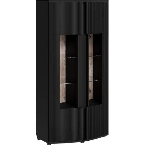 Estantería Charlotte 199 , Cerrable, Con puertas, MDF, Aglomerado laminado, Número de puertas: 0, Número de cajones: 0, 180x87x47cm