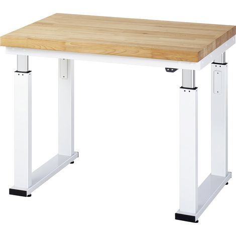 STIER Elektrisch Höhenverstellbare Werkbank Premium BxTxH 1000x700x740-1140 mm (1/5)