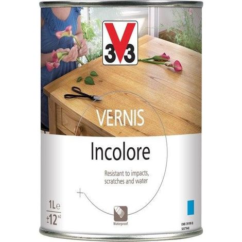 V33 Vernis Incolore Protection Bois Séchage Rapide