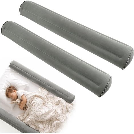 Lot de 2 barrières de lit de voyage gonflables pour tout-petits, portables et sûrs (1/5)