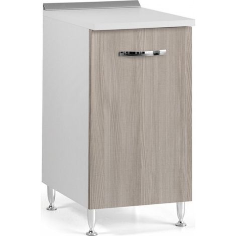 Unterschrank mit Tür für Küche Ulme Farbe Cm 40x50xH 85 1 Tür