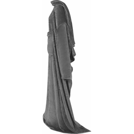 vidaXL Sudadera manta Gris oscuro Tamaño F Franela (1/2)