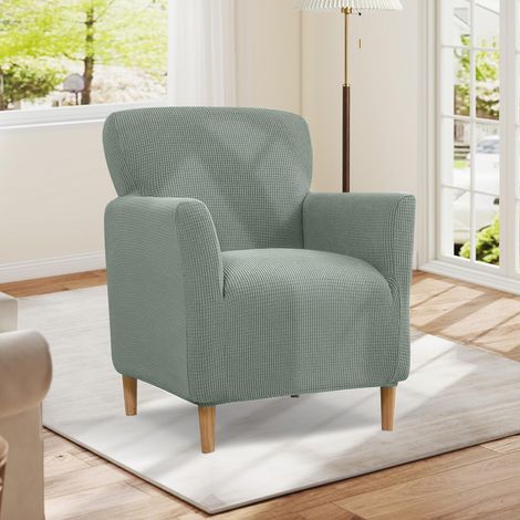 Housse de Fauteuil, Housse de Canapé Haute Extensibilité, 1 Place, Extensible, Protège-Fauteuil Doux avec Accoudoir, Protection des Meubles (1/5)