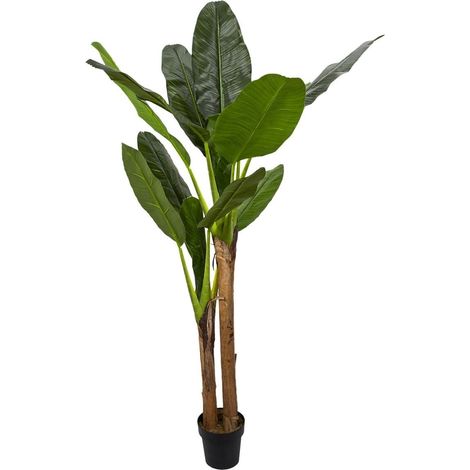 Bananier XXL artificiel en polyéthylène hauteur 160cm