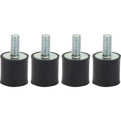 Antivibrations-Gummilager – 4 Stück – M3, M5, M6 – Silentblock-Dämpfer – Für Boots- und Automotoren – Schwarz (1/5)