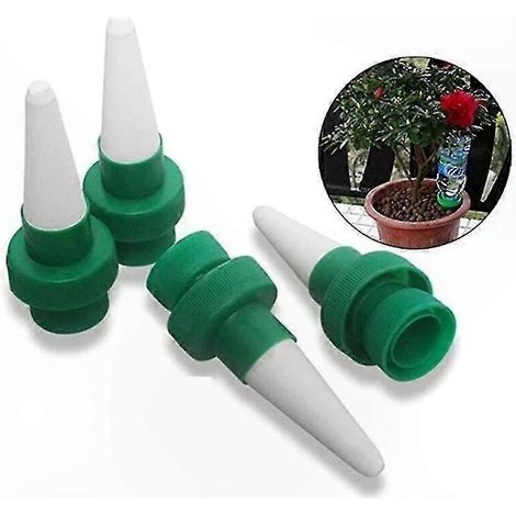 Keramischer Bewässerungsauslauf für Zimmerpflanzen, Garten und Blumen - Automatischer Wasserspender mit 4 Ausläufen, Tropfbewässerung für Töpfe und Blumenbeete. (1/5)