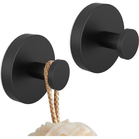 Lot de 2 crochets à ventouse pour porte-serviette, crochet suspendu réutilisable imperméable cuisine salle de bain (1/5)