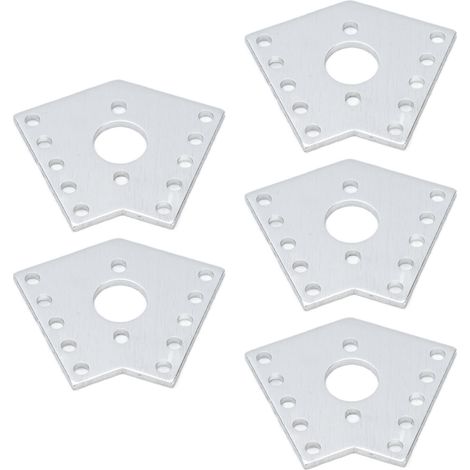 5 plaques grille alu alliage motif trous support connexion fixation pièces robot équipement ingénierie (1/5)