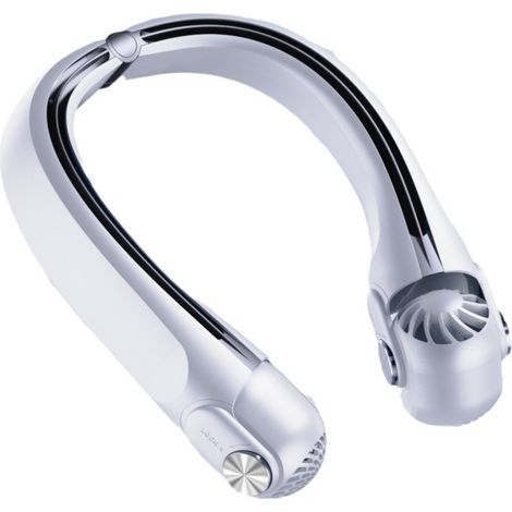 Tragbarer, verstellbarer, klingenloser Nackenventilator mit Turbinenfunktion – das perfekte Geschenk für Faule – USB-Ladefunktion, leiser Mini-Ventilator (1/5)