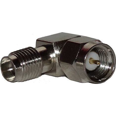 Adaptateur d'antenne SMA-F/SMA-M coudé (1/2)