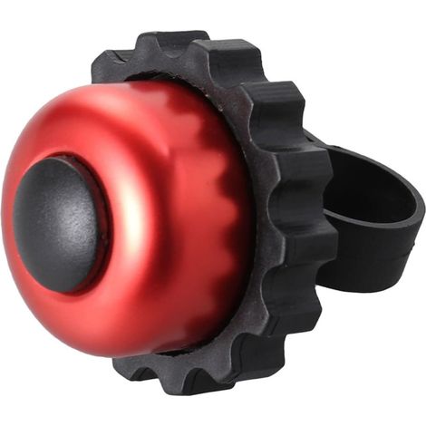 Sonnette pour Vélo 3 Pièces en Alliage D'aluminium Rouge Sonnerie Forte et Facile à Retirer, Accessoire Pratique du Vélo (1/5)