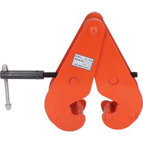Pince de levage verticale 3T capacité, ouverture 80-320mm, pour levage lourd acier rigide (1/5)