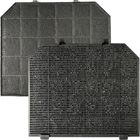 Lot de 2 filtres à charbon CBCF004 compatibles avec CIARRA : CBCS6506B/ CBCB6506B/ CBCB6506C/ CBCB9506B/ CBCS9506B/ CBCS6506C/ CBCS6125/ ASS6506C/ ASB6506C/ CB9506C (40 filtres) (1/5)