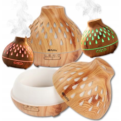 Aromatherapie-Diffusor, Luftbefeuchter 400 ml, LED-Beleuchtung, Aromatherapie-Timer, Fernbedienung (1/5)