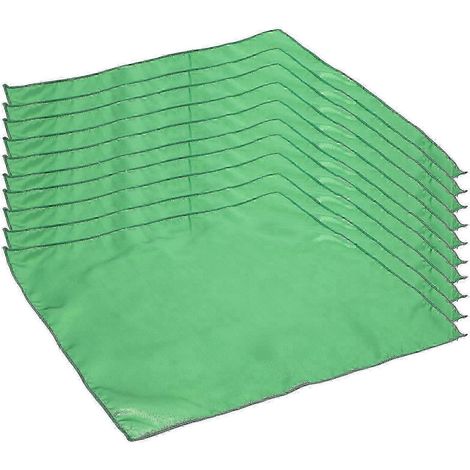 Lot de 10 serviettes de table blanches en polyester pour mariage, à utiliser en cuisine (1/5)