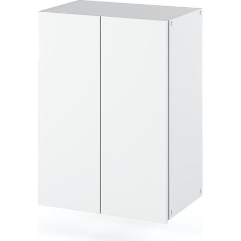 Mueble de baño para colgar en la pared, mueble de baño con pedestal, color blanco, 40 cm (1/5)