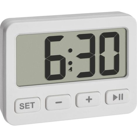 TFA Dostmann 60.2036.02 Quarzo Sveglia Bianco Tempi di allarme 1 Timer 1 tempo (1/5)