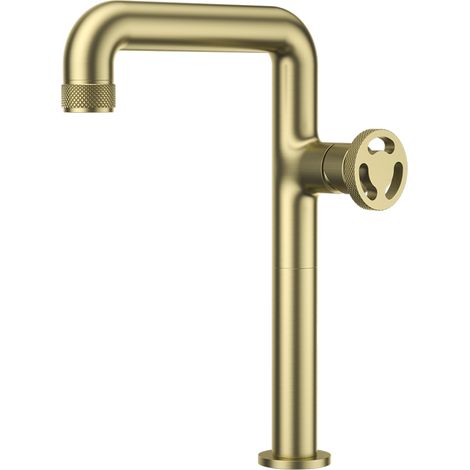 Essebagno Mitigeur lavabo haut Factory or brossé