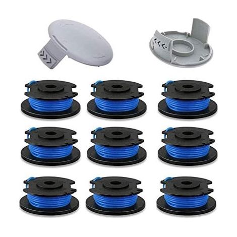 9+2-teiliges Set für Ryobi AC14RL3A Spulen/AC14HCA Spulenkappen, Rasentrimmer und Spulenschneider.