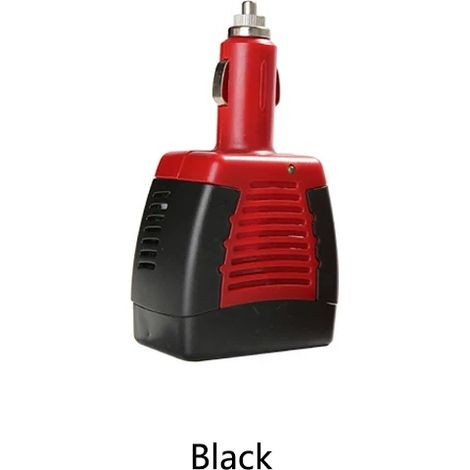 Convertisseur universel pour voiture 75 W 12 V CC vers 220 V/110 V CA, adaptateur allume-cigare avec port de charge USB 0,5/2,1 A