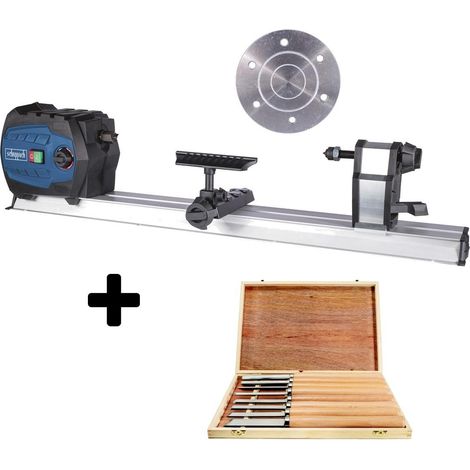 DRECHSELBANK DRECHSELMASCHINE HOLZ SCHEPPACH DM600VARIO + 8 TGL SET STECHBEITEL (1/5)