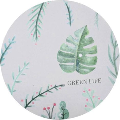 Tapis De Table Anti-Chaleur Motif Feuilles - Protection Cuisine Résistante Et Antidérapante Pour Pots Et Bouteilles - Lot De 4 Pièces 15x15cm (1/2)