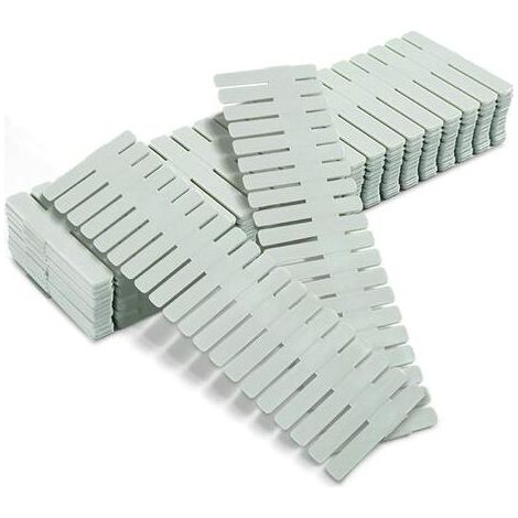Diviseurs de tiroir, séparateurs de Compartiment de Grille de tiroir, Plastique Organiseur de tiroir, 16 pièces de séparateurs Verts, réglables-Fei Yu (1/5)