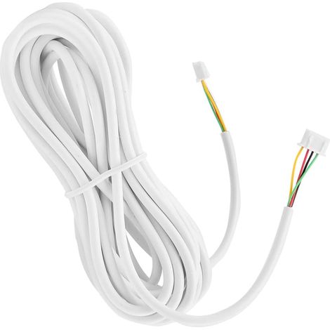 10M 0.3mm² 4 Core Cable Round Soft Copper Cable for Video Intercom System Doorbell Wired Intercom Cable Extension Cable (1/5)
