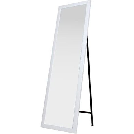 King Collection S1710537 King Home Specchio da Pavimento con Cornice, Bianco, 40 x 150 H