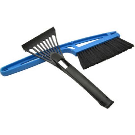 Gratte-givre + balai neige 42cm - Bleu
