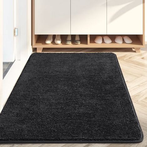 Tapis de porte absorbant et antidérapant lavable en machine, doux et très absorbant idéal pour les foyers avec chiens et parfait pour les entrées, les halls et les couloirs dimensions 40 x 60 cm, n (1/5)