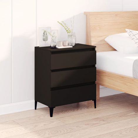 vidaXL Credenza Nero 60x35x70 cm in Legno Multistrato