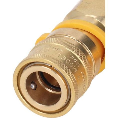 Répartiteur Gaz En Y - Raccord Rapide 3/8 Pouces - Pour Appareils Gaz Naturel Et GPL - Usage Intérieur Extérieur - 1 Pièce (1/5)