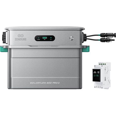 Zendure SolarFlow 800 Pro 2 - Stockage énergétique solaire domestique 800W, gestion intelligente, IP65, avec Compteur intelligent 3CT